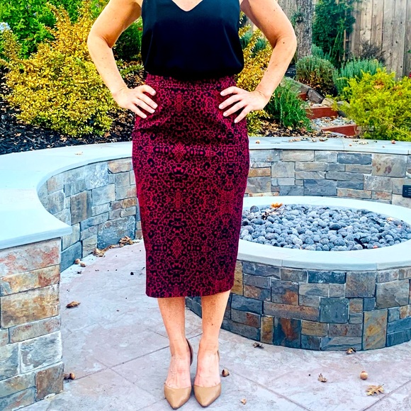 Halogen Print Skirt Size 2 - Picture 1 of 8